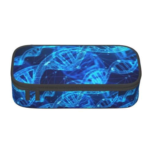 HVTTIOR DNA Chain Photo Print Essential Federmäppchen, große Kapazität, 21,6 x 5,1 x 9,4 cm, funktionelle Tasche für Damen von HVTTIOR