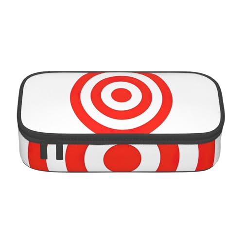 HVTTIOR Design Target Print Essential Federmäppchen mit großem Fassungsvermögen, 21,6 x 5,1 x 9,4 cm, funktionale Tasche für Damen von HVTTIOR