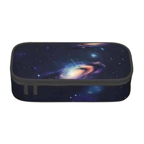 HVTTIOR Galaxy in The Universe Print Essential Large Capacity Pencil Case 8.3 x 2 x 3.7 Inches Functional Bag for Women von HVTTIOR