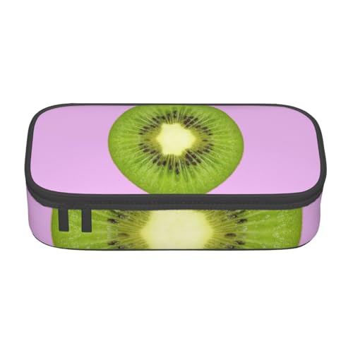 HVTTIOR Kiwi Slice Print Essential Große Kapazität Federmäppchen 21,6 x 5,1 x 9,4 cm Funktionstasche für Damen von HVTTIOR
