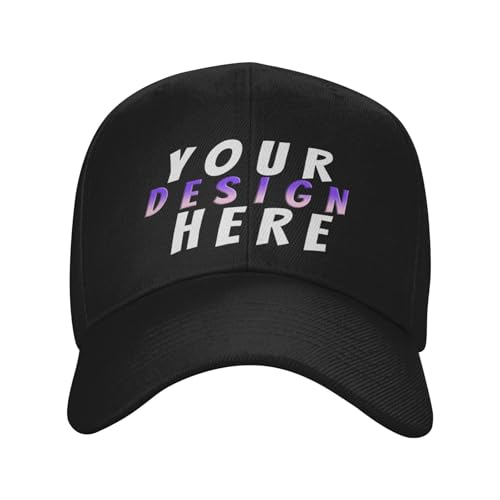 HWFOI Basecap personalisiert Kappe personalisierte für Männer & Frauen |mit Foto/Logo/Text | Verstellbare Schirmmütze selbst gestalten | Mesh Cap Baseball Caps Herren Damen,Cap personalisiert Herren von HWFOI