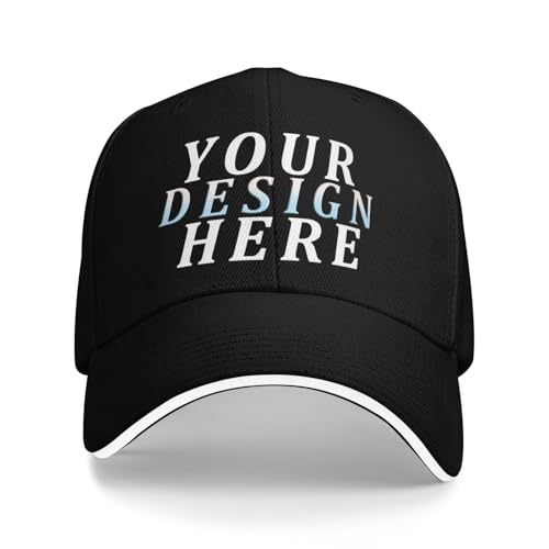 HWFOI personalisiert Cap personalisierte Basecap personalisierte Baseballkappe mütze selber gestalten mit Foto/Logo/Text Cap selbst gestalten Trucker-Caps für Männer & Frauen in großen Mengen von HWFOI
