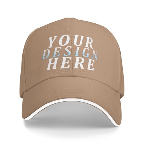 HWFOI personalisiert Cap personalisierte Basecap personalisierte Baseballkappe mütze selber gestalten mit Foto/Logo/Text Cap selbst gestalten Trucker-Caps für Männer & Frauen in großen Mengen von HWFOI