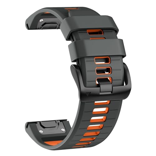 HGNOF 26 mm Uhrenarmband für Garmin Fenix 7X Pro/Fenix 7X/Fenix 6X Pro/Fenix 6X/Fenix 5X/Fenix 3, Silikon QuickFit 26 mm, Ersatz für Garmin Descent MK3i 51 mm/Epix Pro 51 mm/TACTIX 7, Einheitsgröße, HGNOF 26 mm Uhrenarmband für Garmin Fenix 7X Pro/Fenix 7X/Fenix 6X Pro/Fenix 6X/Fenix 5X/Fenix 3, Silikon QuickFit 26 mm, Ersatz für Garmin Descent MK3i 51 mm/Epix Pro 51 mm/TACTIX 7, Einheitsgröße, von HWGO