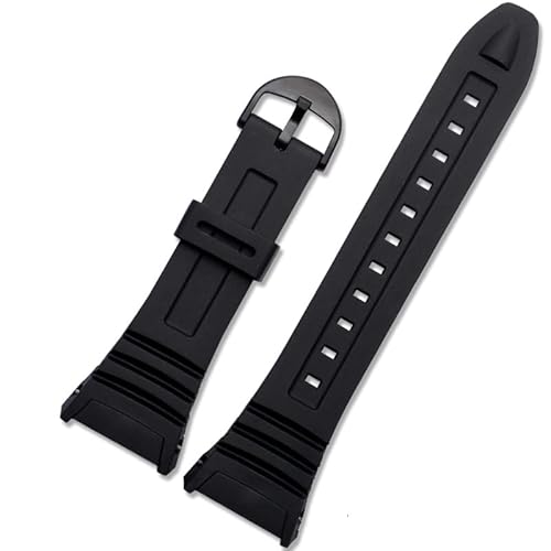 HGNOF Für 3239 W-96H-1A 2A 9A spezielles Silikonarmband elektronisches Uhrenkettenzubehör schwarz HGNOF Für 3239 W-96H-1A 2A 9A spezielles Silikonarmband elektronisches Uhrenkettenzubehör schwarz von HWGO