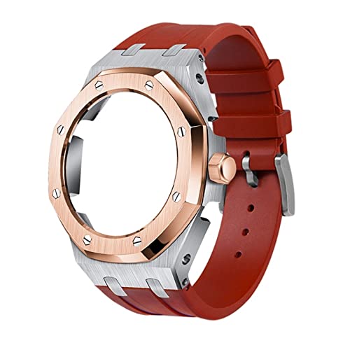 HWGO Weiches Silikonband und Metallgehäuse für GA2100VB-1A Mod Nachrüstsatz, Einheitsgröße, Achat HWGO Weiches Silikonband und Metallgehäuse für GA2100VB-1A Mod Nachrüstsatz, Einheitsgröße, Achat von HWGO