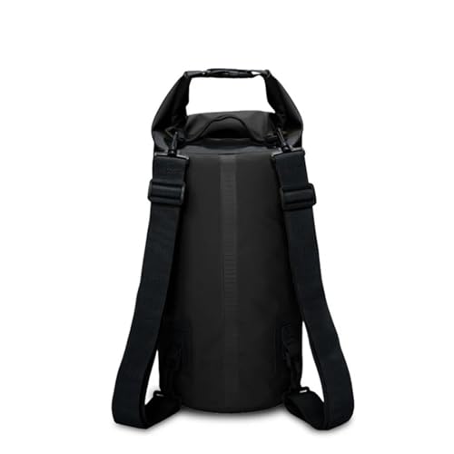 HWJFDC Dry Ferm Bag PVC Wasserdichter Rucksack Kajak Beutel Outdoor Trekking Schulter Dry Bag Reise Tauchen Boot Ozean Pack Fluss Tasche 5L 10L 15L 20L 30L(Black,30L) von HWJFDC