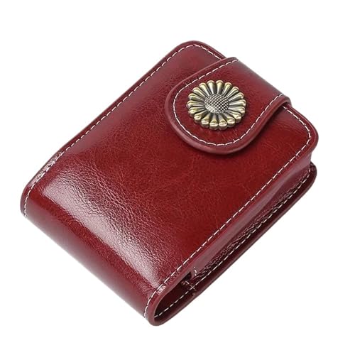 Lippenstift Organizer Tragbarer Lippenstiftetuihalter Mit Spiegel – Kompakte Reise-Make-up-Tasche for Lippenstift, Lipgloss, Lippenbalsam-Make-up-Tasche(Red) von HWJFDC