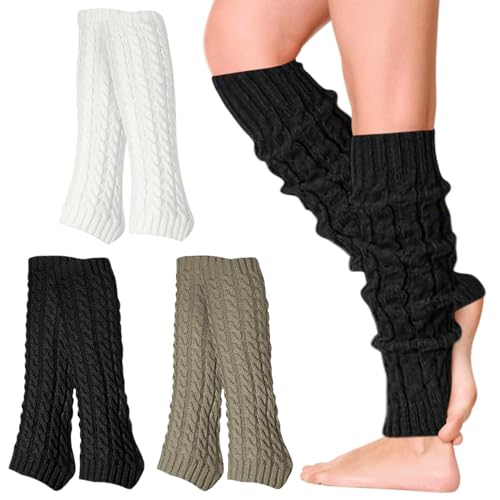 HWJPDMBD 3 Paare Stulpen Damen, Beinwärmer, Leg Warmers, Damen Beinstulpen, Knie Hoch Stulpen, Damen Langer Beinwärmer Frauen, Winter Beinstulpen Damen Stricken Legwarmers für Winterwärmer HWJPDMBD 3 Paare Stulpen Damen, Beinwärmer, Leg Warmers, Damen Beinstulpen, Knie Hoch Stulpen, Damen Langer Beinwärmer Frauen, Winter Beinstulpen Damen Stricken Legwarmers für Winterwärmer von HWJPDMBD