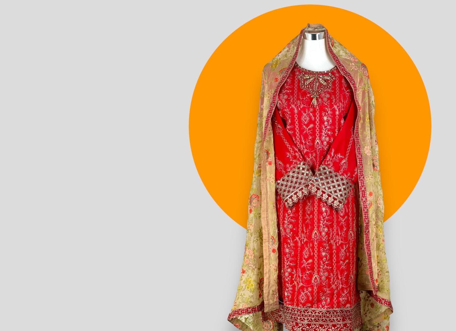 Handgemachte Punjabi Baumwolle 3Teilige Kleider Set Kurti, Salwar, Dupatta Handgemachte Punjabi Baumwolle 3Teilige Kleider Set Kurti, Salwar, Dupatta von HWSGlobal