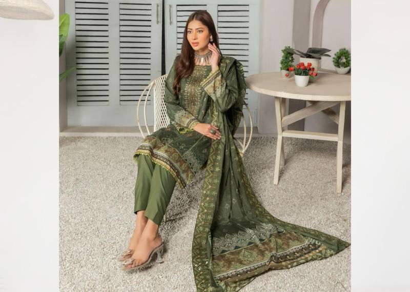Handgemachte Punjabi Baumwolle 3Teilige Kleider Set Kurti, Salwar & Dupatta Handgemachte Punjabi Baumwolle 3Teilige Kleider Set Kurti, Salwar & Dupatta von HWSGlobal