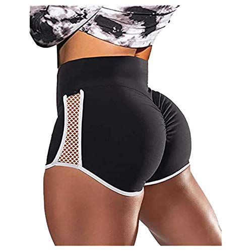 Damen Sport Leggings Anti-Cellulite Yogahosen Push Up Booty Leggins Hohe Taille Honeycomb Scrunch Fitnesshose Sporthose Slim Fit Laufhose Ruched kompressionsleggings für Gym Yoga Training von HWTOP