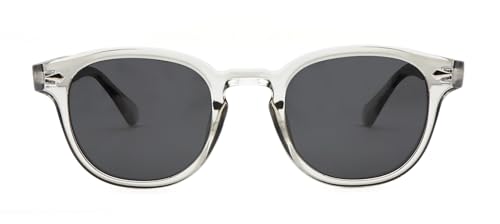 HWYYLX Retro Oval Polarisierte Sonnenbrille Für Männer Frauen, Vintage Johnny Depp Runde Sonnenbrille, Mode UV400 Getönte Linse Sport Karneval Sonnenbrille von HWYYLX