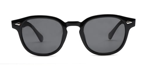 HWYYLX Retro Oval Polarisierte Sonnenbrille Für Männer Frauen, Vintage Johnny Depp Runde Sonnenbrille, Mode UV400 Getönte Linse Sport Karneval Sonnenbrille von HWYYLX