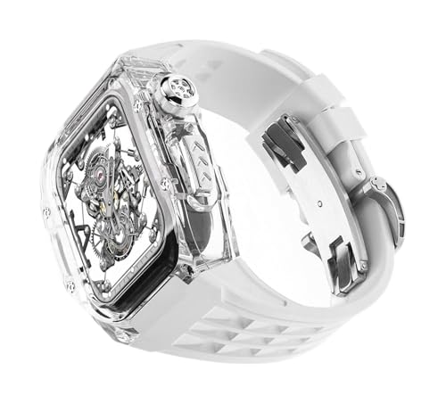 49mm 45 mm 44mm transparent Uhr Hülle Gummi -Band -Mod -Kit , kompatibel mit Apple Watch Ultra 2 8/7/6/5/4/SE -Serie , Männer Frauen RM Clear Watch Hülle Sport atmungsaktiven Riemen Ersatz 49mm 45 mm 44mm transparent Uhr Hülle Gummi -Band -Mod -Kit , kompatibel mit Apple Watch Ultra 2 8/7/6/5/4/SE -Serie , Männer Frauen RM Clear Watch Hülle Sport atmungsaktiven Riemen Ersatz von FXHHXFH