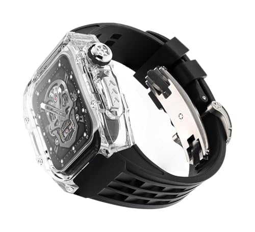 49mm 45 mm 44mm transparent Uhr Hülle Gummi -Band -Mod -Kit , kompatibel mit Apple Watch Ultra 2 8/7/6/5/4/SE -Serie , Männer Frauen RM Clear Watch Hülle Sport atmungsaktiven Riemen Ersatz 49mm 45 mm 44mm transparent Uhr Hülle Gummi -Band -Mod -Kit , kompatibel mit Apple Watch Ultra 2 8/7/6/5/4/SE -Serie , Männer Frauen RM Clear Watch Hülle Sport atmungsaktiven Riemen Ersatz von FXHHXFH