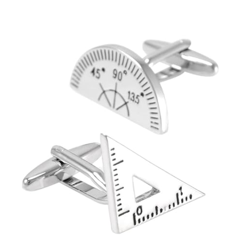 Französisch Hemd Manschettenknöpfe Angle Lineal Sleeve Nails Herren Persönlichkeit Dreieckiger Lineal Manschettenmodellierung Manschettenknöpfe von HXFFXHF