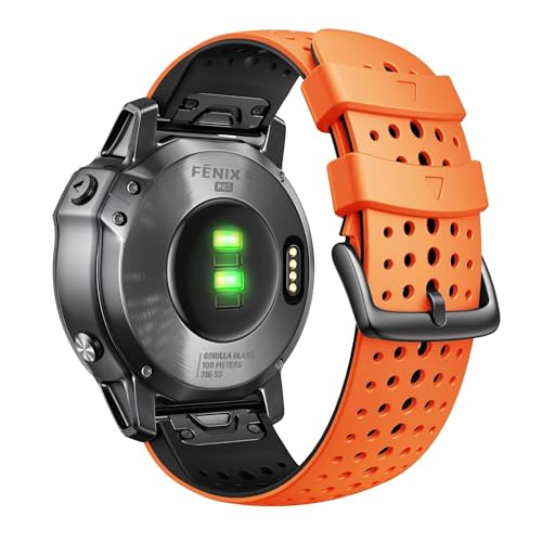 Für Garmin Fenix 8x Fenix 7x Sport Silicon Watch Band 26 -mm -Ersatzriemen für Fenix 6x/6x Pro/5x Plus/Tactix 7 Pro/Enduro 2/Fenix 3/Descent MK2 Für Garmin Fenix 8x Fenix 7x Sport Silicon Watch Band 26 -mm -Ersatzriemen für Fenix 6x/6x Pro/5x Plus/Tactix 7 Pro/Enduro 2/Fenix 3/Descent MK2 von HXFFXHF