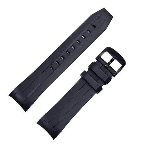 HXFFXHF 22 mm weiches Gummi-Uhrenarmband für Tissot Tissot T120, gebogenes Taucher-Silikon-Uhrenarmband T120417A, Herren-Armband mit Dornschließe, 22 mm von HXFFXHF