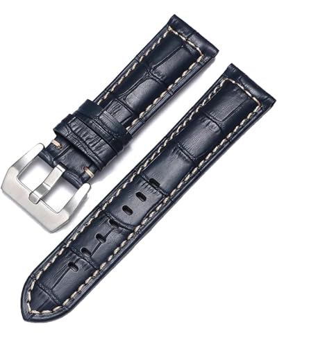 HXFFXHF Cowhide Crazy Horse Echtes Leder Uhren Band für Panerai Uhrengurt Männer Armband glattes Uhrband von HXFFXHF