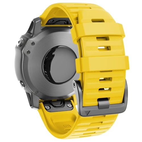 HXFFXHF Für Fenix ​​8/6x/7x Band 26mm Easy-Fit-Soft Silicon-Uhren-Band-Ersatz für Fenix ​​5x/Fenix ​​5x Plus/Fenix ​​3/Fenix ​​6x Pro/Descent Descent MK2i Smartwatches von HXFFXHF