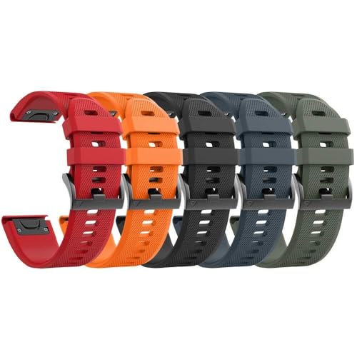 HXFFXHF Für Forerunner 935 Watch Band Silicon Watch -Gurtersatz für Fenix ​​5/Fenix ​​5 Plus/Fenix ​​6/Fenix ​​6 Pro/Forerunner 935/945/Ansatz S60/Quatix 5 von HXFFXHF