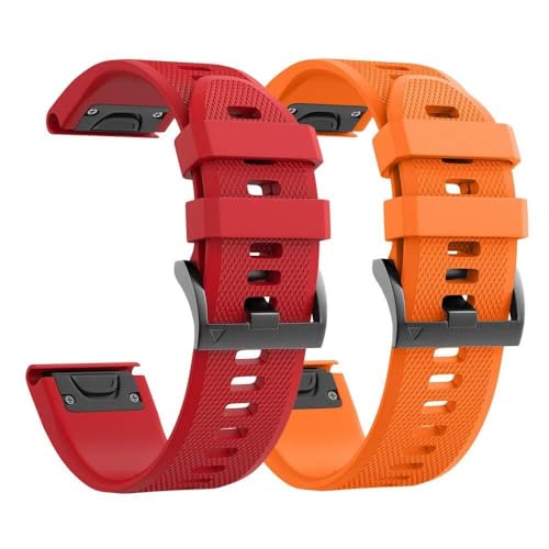 HXFFXHF Für Forerunner 935 Watch Band Silicon Watch -Gurtersatz für Fenix ​​5/Fenix ​​5 Plus/Fenix ​​6/Fenix ​​6 Pro/Forerunner 935/945/Ansatz S60/Quatix 5 von HXFFXHF