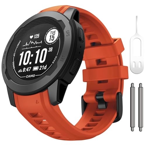 HXFFXHF Für Instinktbänder 20mm Breite weiche Silikon -Uhren -Bänder Ersatz für Instinkt 2S Uhren Bänder Fenix ​​5s/Fenix ​​5S Plus/Fenix ​​6s/Fenix ​​6s Pro von HXFFXHF