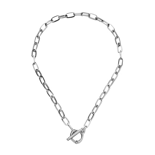 HXFFXHF Girls Schmuck Accessorie Münzkehle Halskette für Frauen, Link Paperclip -Ketten -Vorhängeschloss Anhänger Halskette - Verriegelung und Schlüssel, Herz, Münzkette Anhänger Halskette Halskette HXFFXHF Girls Schmuck Accessorie Münzkehle Halskette für Frauen, Link Paperclip -Ketten -Vorhängeschloss Anhänger Halskette - Verriegelung und Schlüssel, Herz, Münzkette Anhänger Halskette Halskette von HXFFXHF