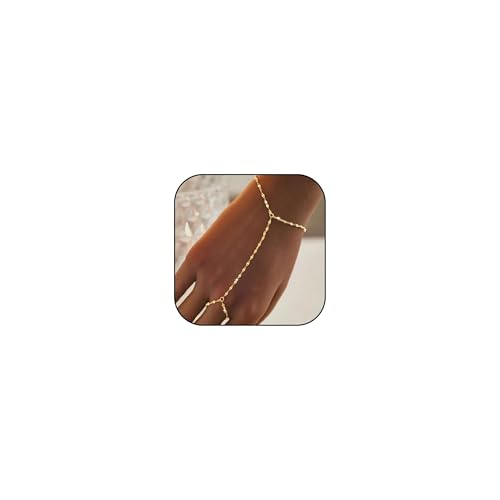 HXFFXHF Handkette Gold Armbänder für Frauen Trendy Ring Armband Handketten Schmuck Strumpf Stoffe für Frauengeschenke für Weihnachten HXFFXHF Handkette Gold Armbänder für Frauen Trendy Ring Armband Handketten Schmuck Strumpf Stoffe für Frauengeschenke für Weihnachten von HXFFXHF