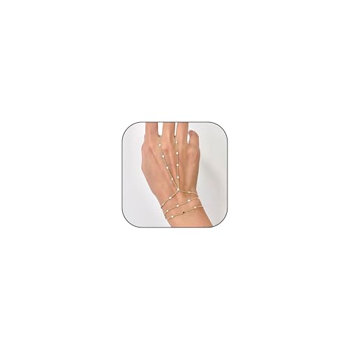 HXFFXHF Handkette Gold Armbänder für Frauen Trendy Ring Armband Handketten Schmuck Strumpf Stoffe für Frauengeschenke für Weihnachten HXFFXHF Handkette Gold Armbänder für Frauen Trendy Ring Armband Handketten Schmuck Strumpf Stoffe für Frauengeschenke für Weihnachten von HXFFXHF
