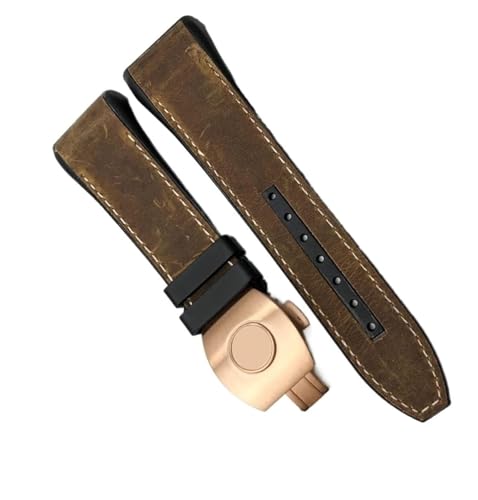 HXFFXHF Kuhladen -Leder -Silikon -Uhrengurt für Franck Muller Uhrenband mit Klappschnalle für Männer Armband von HXFFXHF