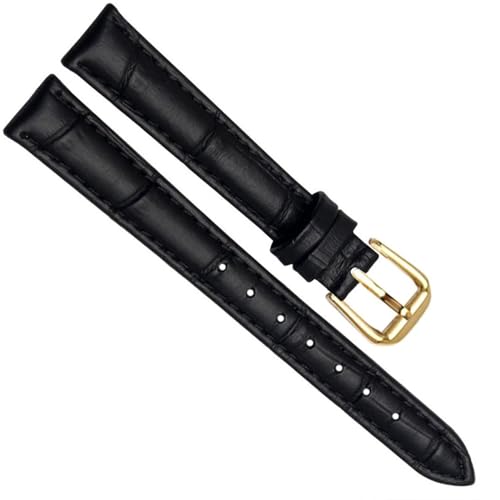 HXFFXHF Leder Uhrenband für Mädchen und Studenten Uhren Band Schwarzer brauner rot weiß blauer Gurt von HXFFXHF