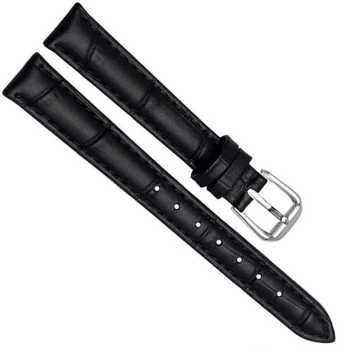 HXFFXHF Leder Uhrenband für Mädchen und Studenten Uhren Band Schwarzer brauner rot weiß blauer Gurt von HXFFXHF