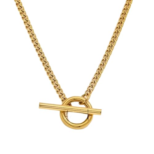 HXFFXHF Mädchen Schmuckzubehör Blume Kippkette für Frauen, Charms Blume Toggle Clasp Halshuhnschale Inlay Toggle Paperclip -Kette - Kreis, Herzanhänger Halskette Halskette HXFFXHF Mädchen Schmuckzubehör Blume Kippkette für Frauen, Charms Blume Toggle Clasp Halshuhnschale Inlay Toggle Paperclip -Kette - Kreis, Herzanhänger Halskette Halskette von HXFFXHF