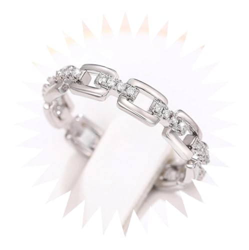 HXFFXHF Mädchenprodukte Ringe Ring Schmuck Frauen Männer versprechen Hochzeitsketten -Form -Zirkon -Index Finger Ring Geschenke von HXFFXHF