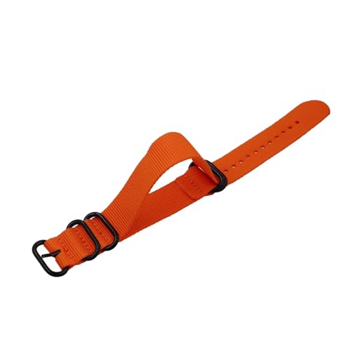 HXFFXHF Nylon Watch Gurt Weave Canvas Watch Band Stahlringschnalle Sport Wasserdichtes Uhren Armband 18 mm - 24 mm von HXFFXHF