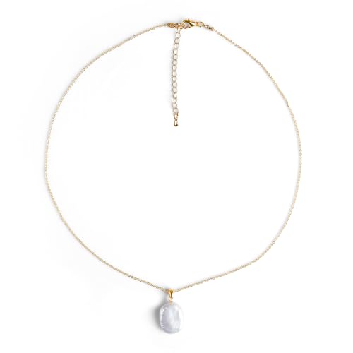 HXFFXHF Schmuck Barock Perlenkompass Anhänger - Zierter Perlenschmuck für Frauen | Eleganter Perlenhäuer mit Barockperl & Kompassanhänger, Perle, Perlenschmuck für Mädchen HXFFXHF Schmuck Barock Perlenkompass Anhänger - Zierter Perlenschmuck für Frauen | Eleganter Perlenhäuer mit Barockperl & Kompassanhänger, Perle, Perlenschmuck für Mädchen von HXFFXHF