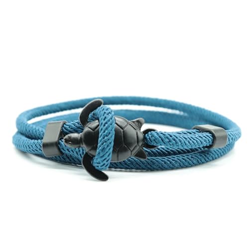 HXFFXHF Tiere Armband Männer Mehrschicht einstellbares Seilarmband Sommerstrand -Surfzubehör Nautische Armband von HXFFXHF