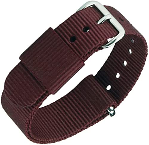 HXFFXHF Uhrengurt Premium Nylon Ersatz Uhren Bänder für Männer und Frauen Mesh Ersatzwache Atmungsaktives D-19mm (Farbe: B, Größe: 14mm) von FXHHXFH