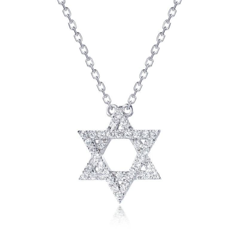 Diamant Stern Des David Anhängers in Massivem 18K Gold/Judaica Anhänger/Magen Stern/Personalisierter Schmuck/Personalisierung Design von HXJewelry