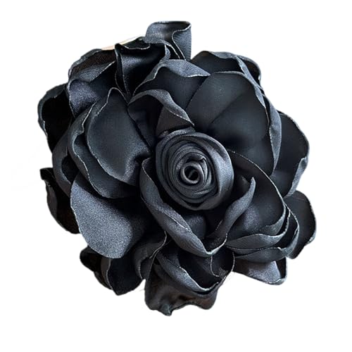 Elegante Kamelien-Brosche, Kragennadel mit übergroßem, vielseitigem Blumen-Accessoire, vielseitiges Halsband, Damen-Broschen von HXNH