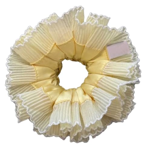 Elegante Spitzen-Haargummis für Damen, groß, doppellagig, elastisch, verleiht Ihren Frisuren Charme Elegante Spitzen-Haargummis für Damen, groß, doppellagig, elastisch, verleiht Ihren Frisuren Charme von HXNH