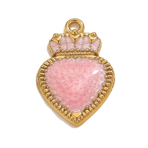 Eleganter Kronen-Herz-Anhänger, stilvolle Edelstahl-Schmuckherstellung, Geschenk, Zubehör für Halsketten, Ohrringe, einzigartige Krone und Herz-Anhänger, Einheitsgröße, Wie beschrieben, Wie Eleganter Kronen-Herz-Anhänger, stilvolle Edelstahl-Schmuckherstellung, Geschenk, Zubehör für Halsketten, Ohrringe, einzigartige Krone und Herz-Anhänger, Einheitsgröße, Wie beschrieben, Wie von HXNH