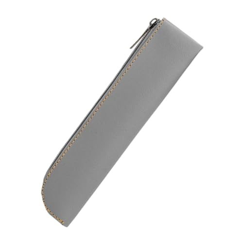 HXNH Federmäppchen aus PU-Leder, großes Fassungsvermögen, Stifteetui, einfache Tasche, Stiftebeutel, Schreibtisch-Organizer für Studenten, große Kapazität, PU-Ledertasche, einfache Tasche, grau HXNH Federmäppchen aus PU-Leder, großes Fassungsvermögen, Stifteetui, einfache Tasche, Stiftebeutel, Schreibtisch-Organizer für Studenten, große Kapazität, PU-Ledertasche, einfache Tasche, grau von HXNH