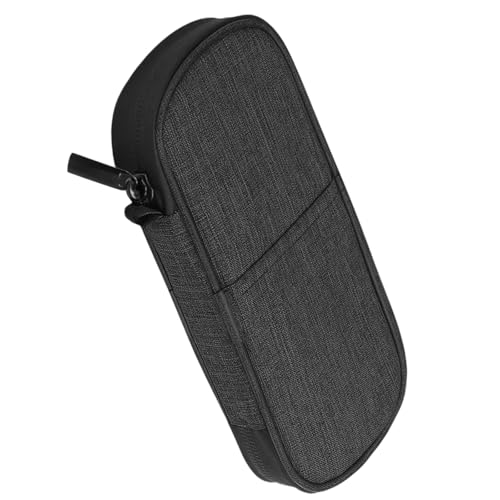 HXNH Funktionelle Insulin-Reise-Organizer, Temperaturkontrolle, Aufbewahrungstaschen mit Reißverschlüssen, tragbare, stabile Materialien, Schwarz von HXNH