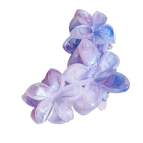 Haarklammer mit zartem Frangipani-Muster, leichte Haarnadel für Damen und Mädchen, modisches Haar-Accessoire von HXNH