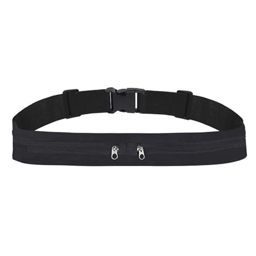 Laufgürtel, Hüfttasche, atmungsaktiv, verdeckt, unsichtbar, Sportgürtel, Handytaschen, Turnbeutel mit Taschen, Farbe: Schwarz Laufgürtel, Hüfttasche, atmungsaktiv, verdeckt, unsichtbar, Sportgürtel, Handytaschen, Turnbeutel mit Taschen, Farbe: Schwarz von HXNH