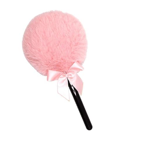 Lollipop-Form-Körperpuderapplikator, weicher Make-up-Puderquaste mit langem Griff, Beauty-Make-up-Werkzeug für Frauen, Lutscher-Form, Körperpuder-Puderquaste, Make-up-Werkzeug für Gesicht von HXNH