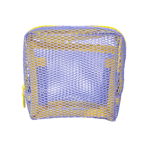 Mehrzweck-Aufbewahrungstasche für Kleinteile, Reise-Kosmetik-Aufbewahrungstaschen, Make-up-Organizer, tragbare Make-up-Tasche mit Reißverschluss, Reise-Kosmetiktasche, Violett, Einheitsgröße Mehrzweck-Aufbewahrungstasche für Kleinteile, Reise-Kosmetik-Aufbewahrungstaschen, Make-up-Organizer, tragbare Make-up-Tasche mit Reißverschluss, Reise-Kosmetiktasche, Violett, Einheitsgröße von HXNH